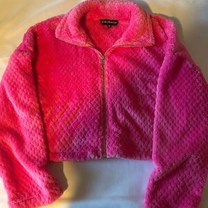 EdithBazon Pink Fleece Jacket